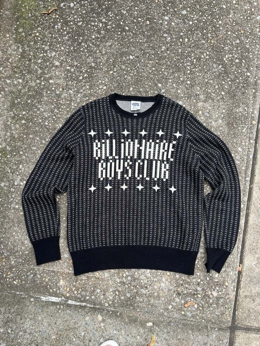 Billionaire Boys Club Knit Sweater Size XL Black White
